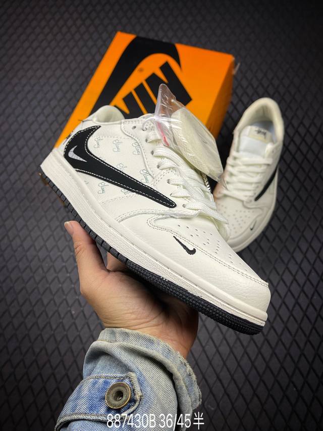 B Aj1 Travis Scott X Air Jordan 1 "Reverse Mocha" Aj1 Joe 1 Ts Lightning joint i