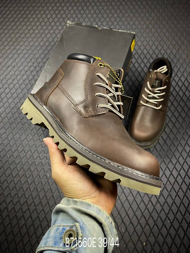 New Arrival#Cat Carter Tough Bulldozer Brand Classic All-match Outdoor Mid-cut C