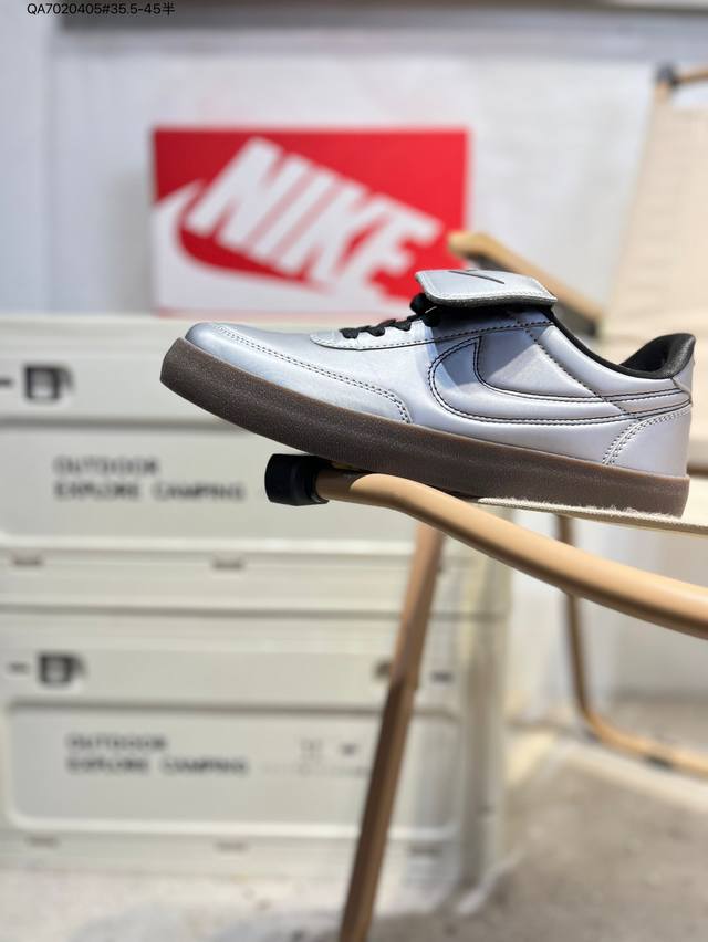 The J.Crew x Nk Killshot II Leather collaboration features retro sneakers crafte