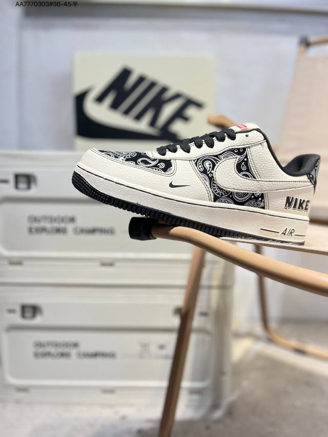 Nk Air Force 1'07 Low Air Force One low-top casual sneakers#Custom leather, orig