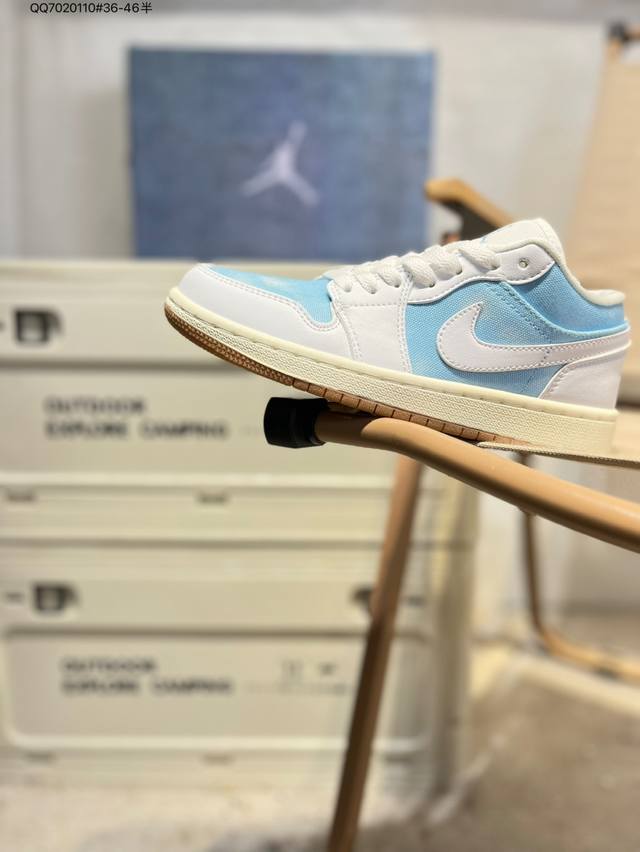 Company-grade top-grain leather Jordan Air Jordan 1 Low Aj1 low-top series bask
