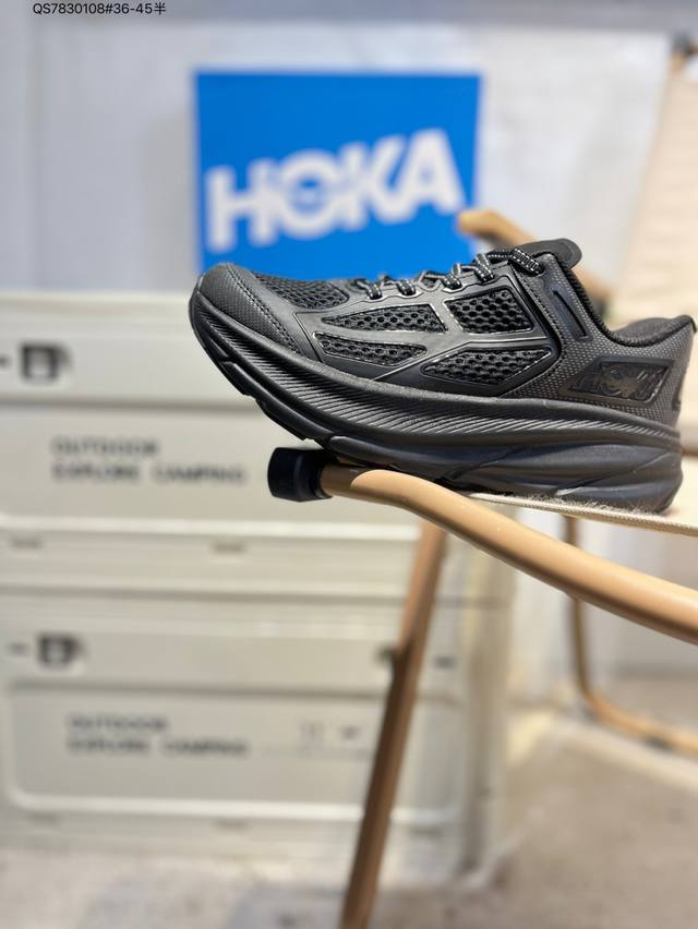 Hoka M Clifton One9 lightweight low-top outdoor trail running shoes. Designed fo