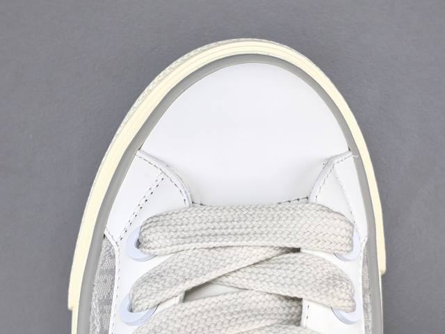 Channel advantage! Counter version Dior B33 round toe lace-up sneakers for men S