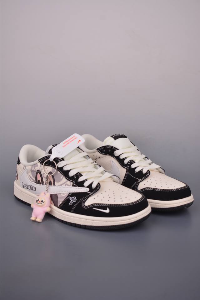 Fragment X Travis Scott X Labubu Air Jordan 1 Low Three-Party Collaboration Reve