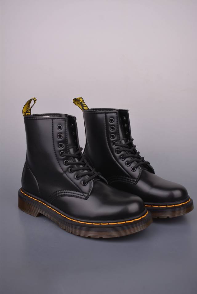 Dr.Martens Dr. Martin boots 1460 classic 8-hole series black hard leather Made w