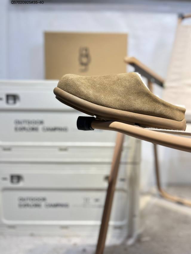 Ugg | The latest half-slip shoes feature a textured upper. Plush and comfortable