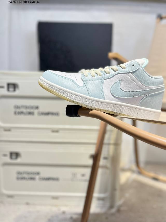 Company-grade top-grain leather Jordan Air Jordan 1 Low Aj1 low-top series bask