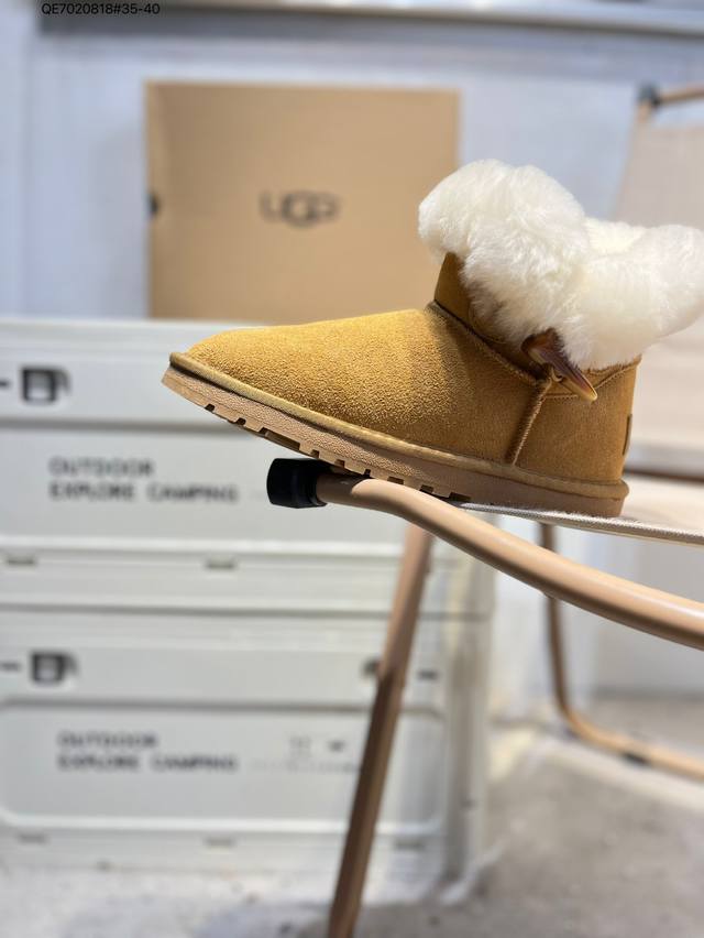 Ugg snow boots with waterproof suede leather uppers. Ugg W Neuel series, a new f