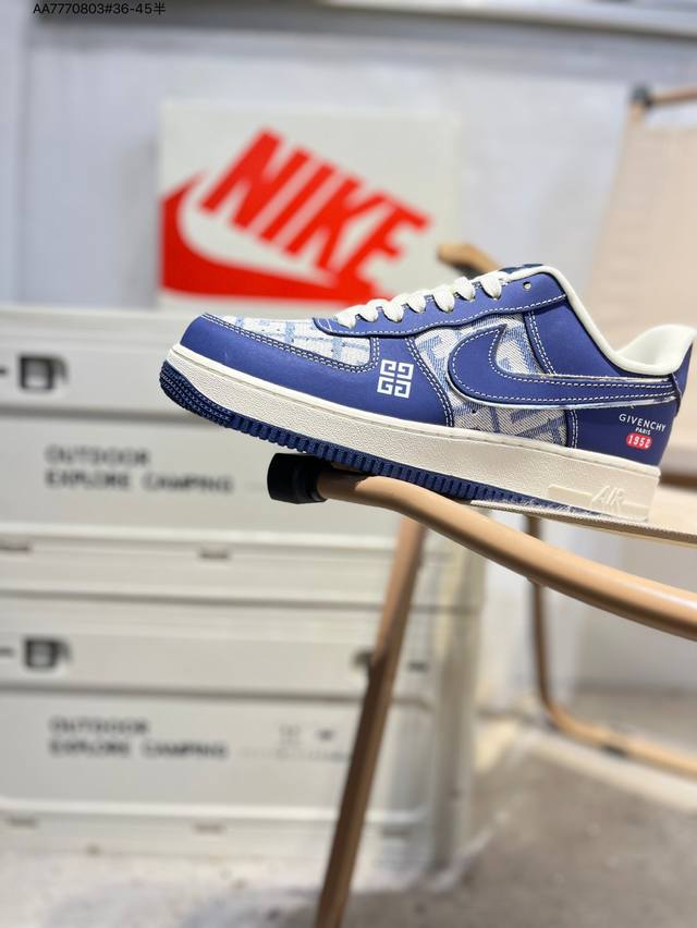 Nk Air Force 1'07 Low Air Force One low-top casual sneakers#Custom leather, orig