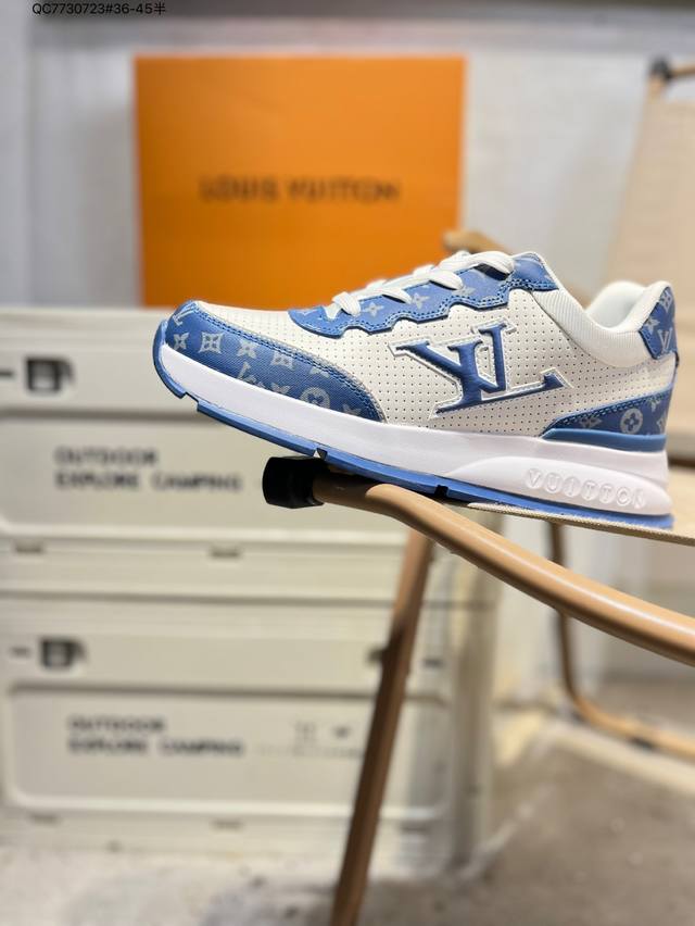 Louis Vuitton men's and women's shoes come in a sturdy drawer gift box. Made wit
