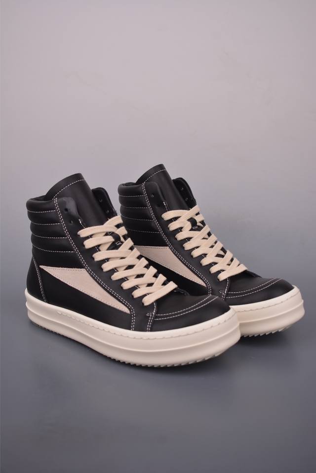 Ro Owens Rickowens infringing triangle logoRo watermelon-toe thick sole high top