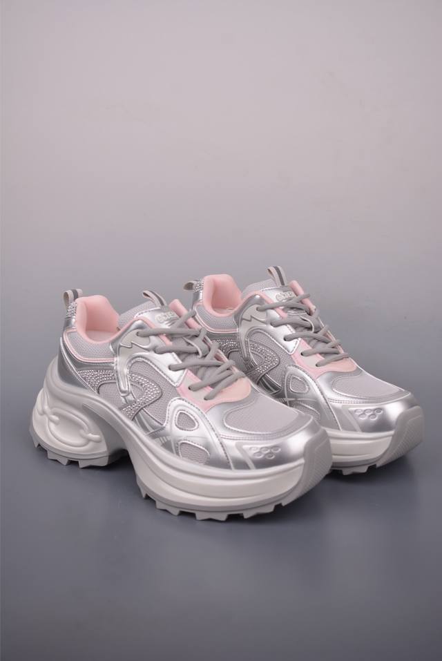 Gg-Cc Gg-Cc Chunky Low Thick-soled, height-enhancing sports dad shoes from a lar