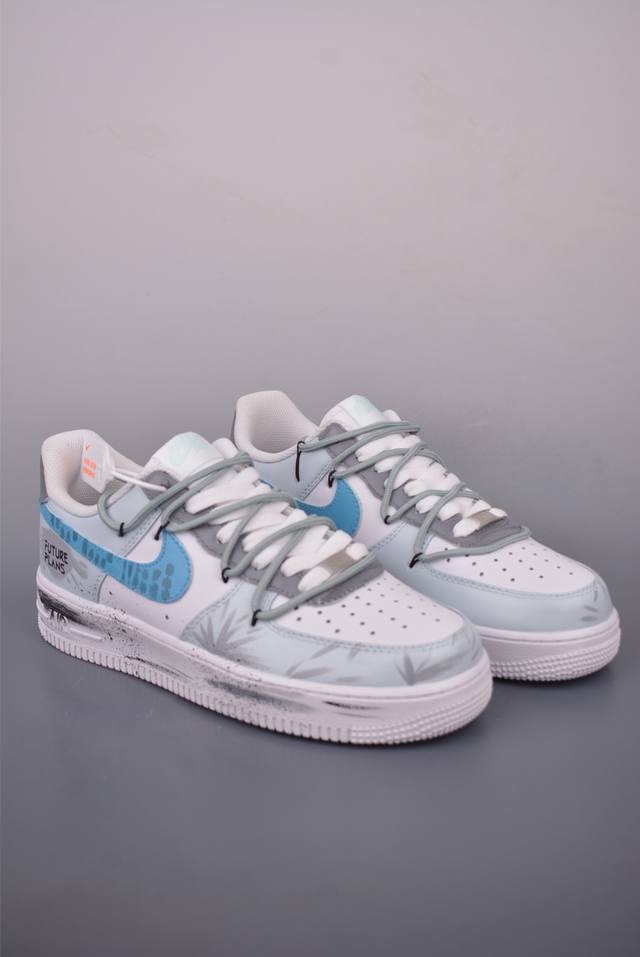Nike Air Force 1 Low hand-painted graffiti gray eraOriginal last and original ca