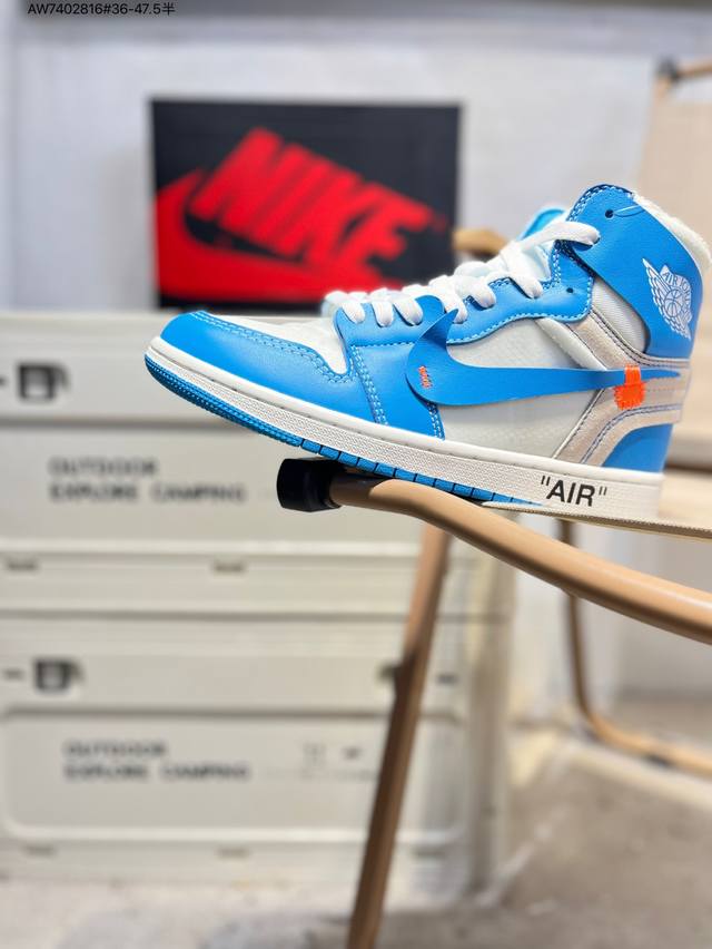 Off-White X Air Jordan 1 Retor Aj1 classic retro high-top versatile cultural bas