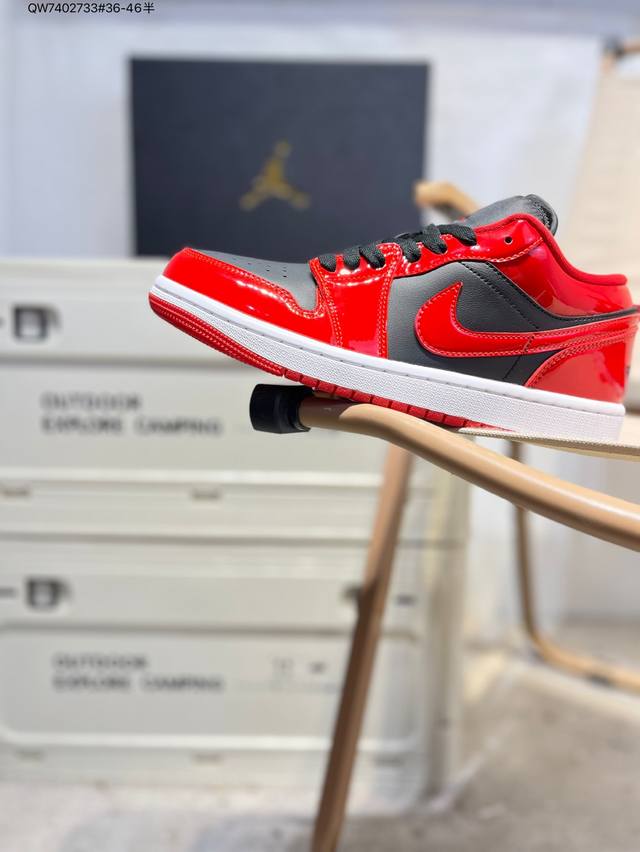 Company-grade top-grain leather Jordan Air Jordan 1 Low Aj1 low-top series bask