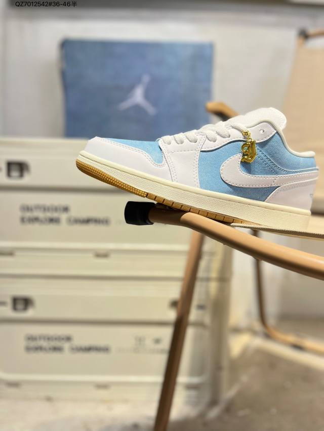Company-grade top-grain leather Jordan Air Jordan 1 Low Aj1 low-top series bask
