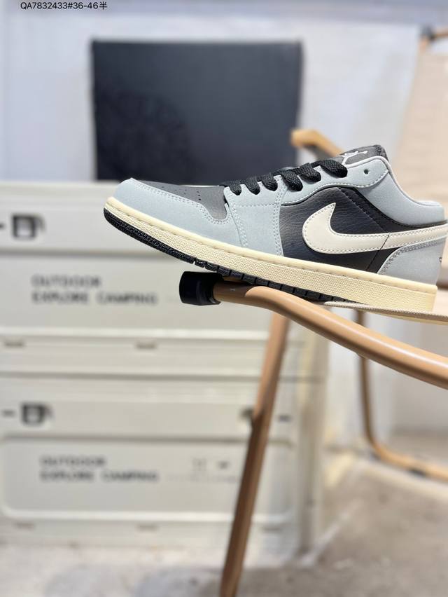 Company-grade top-grain leather Jordan Air Jordan 1 Low Aj1 low-top series bask