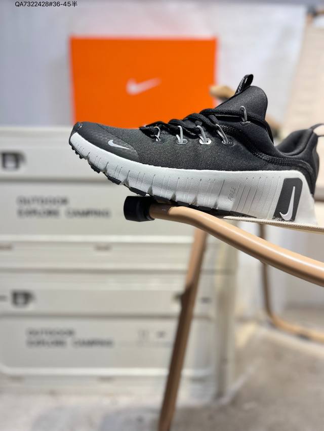 Nike Free Metcon 6 mesh round-toe lace-up shock-absorbing, non-slip low-top trai