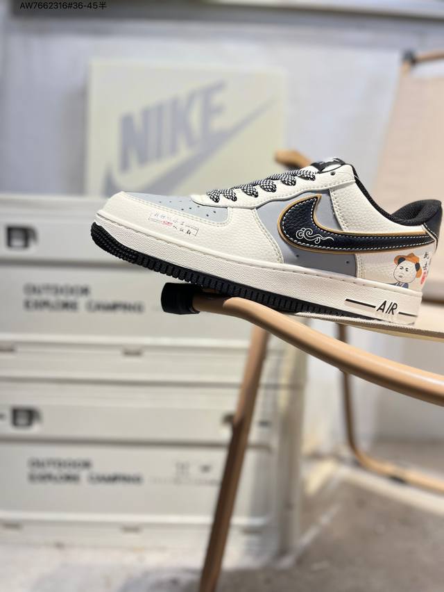 Nk Air Force 1'07 Low Air Force One low-top casual sneakers#Custom leather, orig