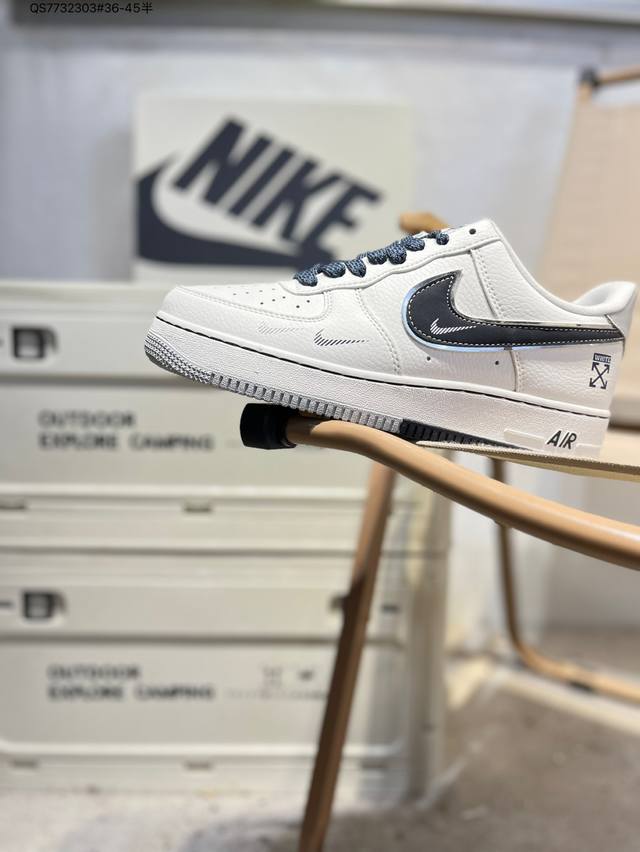 Nk Air Force 1'07 Low Air Force One low-top casual sneakers#Custom leather, orig