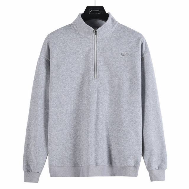 Channel advantage! Foreign trade authentic version Alo Alo half zip stand collar