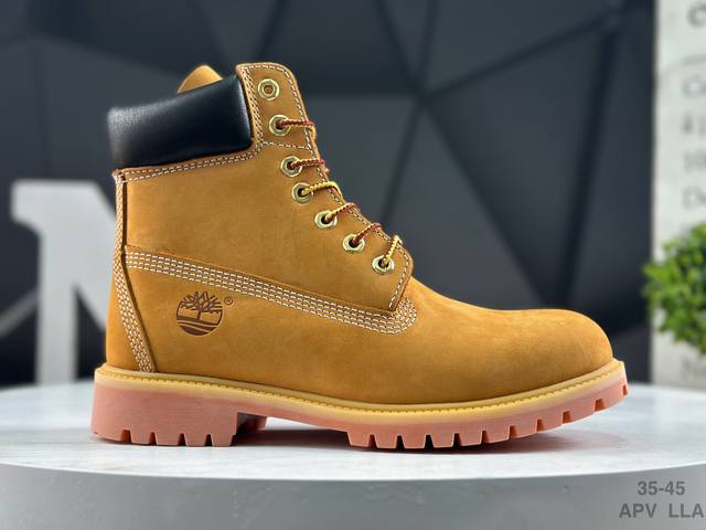 Timberland Outdoor High-Top Casual Yellow Boots Series #Guangdong Factory Qualit