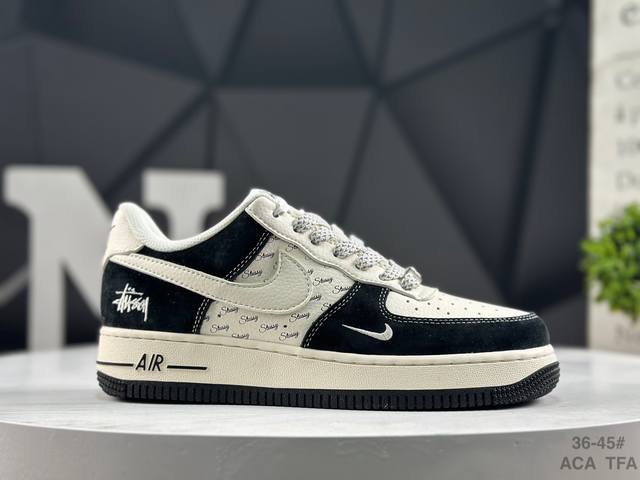 Company-grade Nike Air Force 1 '07 Low "Stussy Collaboration Air Force 1 Low-top