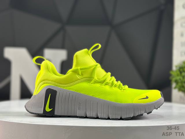 Nike Free Metcon 6 Mesh Round Toe Lace-up Shock-absorbing Anti-slip Low-top Trai