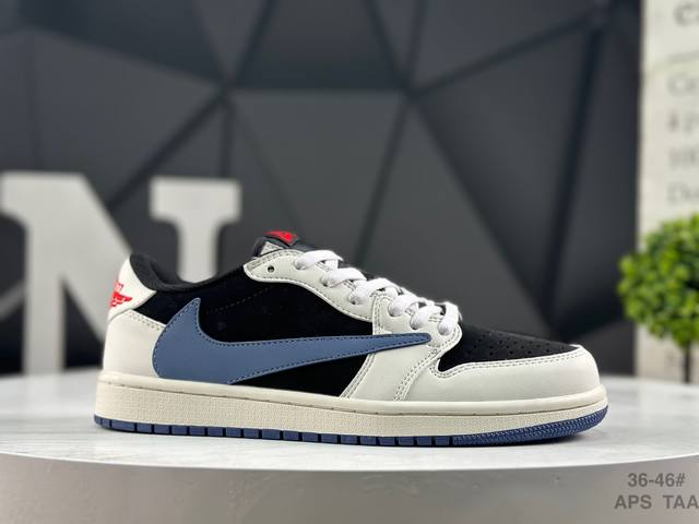 Nike AJ1 Travis Scott X Air Jordan 1 "Reverse Mocha" AJ1 Ts Collaboration Low-To