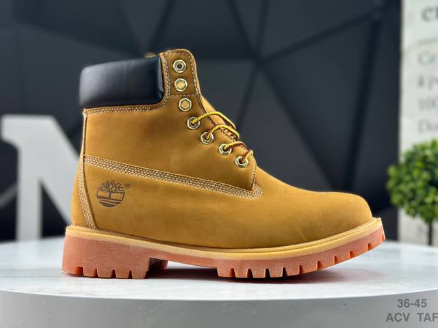 Timberland Outdoor High-Top Casual Yellow Boots Series #Guangdong Factory Qualit