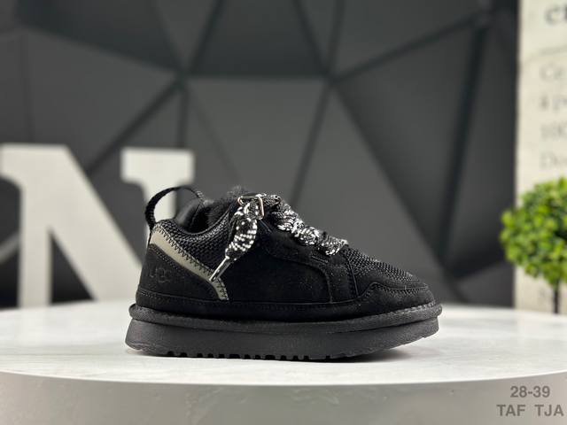 Premium Children's Shoes Ugg Merlin Sports Casual Shoes, Lace-up Fleece Lined, W