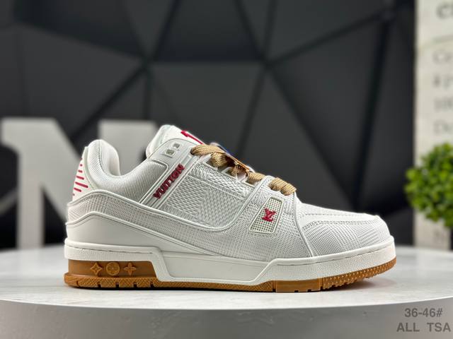 Louis Vuitton men's and women's shoes, made in Guangdong, upgraded with a thick