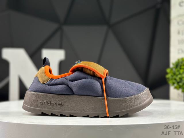 Authentic Adidas Originals Puffylette Slippers with Half Sizes. These classic sn