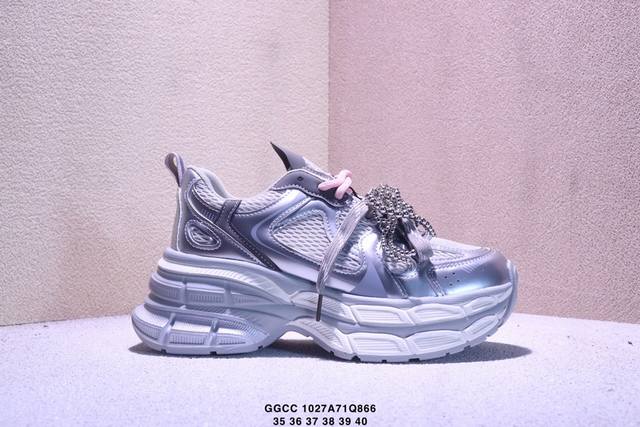 Ggcc European Station Zhao Lusi's Same Style Chunky Shoes Women's Platform Heigh