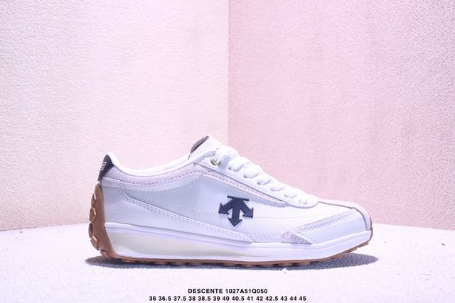 Company Grade Descente Edge Court Retro Lightweight Durable Low-Top Casual Shoes