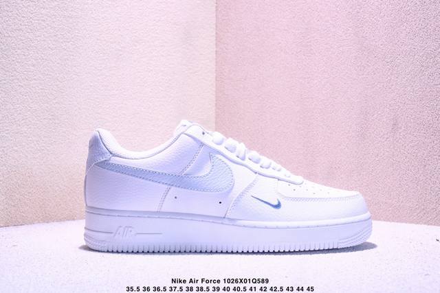 Nike Air Force 1 Nike Low, White, Blue, and Grey. Made with original last and ca