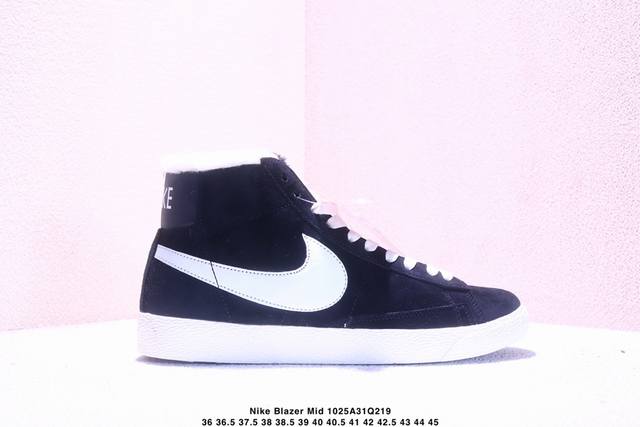 Fleece-lined Nike Blazer Mid 77 Vntg We Suede Trailblazer High-top Retro Casual