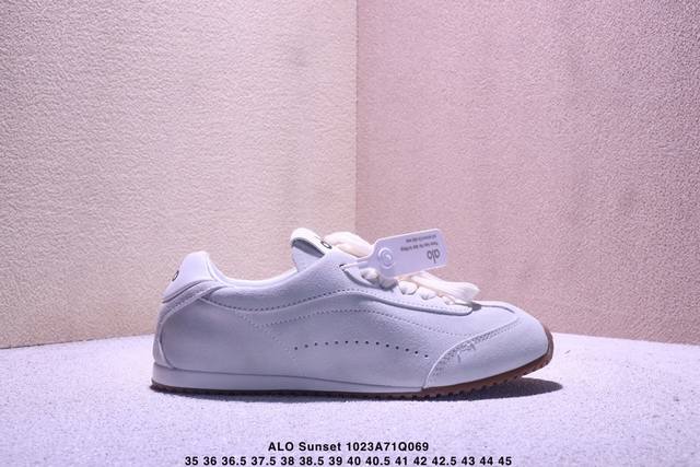 Alo Yogaalosunset New Sneakers, Suede Low-Top Thin-Soled Casual Shoes, Minimalis