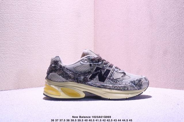 New Balance 2010 Made in England Distressed Sneakers, Solid Color Fleece Sneaker