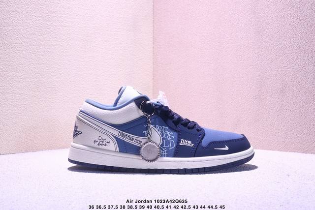 Limited Release of Overseas Hot Item! High-End Custom Air Jordan 1 Low AJ1 "Dior