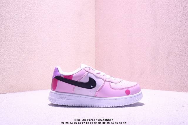 22-37 Children's Shoes with Painted Design. Nike Air Force 7 Low-top Sneakers, v