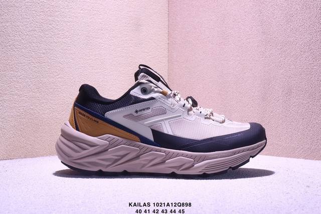 Company-grade Kailas Fuga Ex3 Boa hiking and running shoes. Thick sole, cushioni