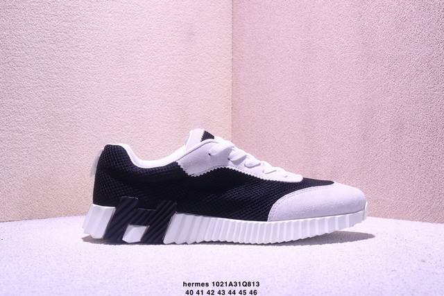 Hermes Hermes street style sneakers for men exude vibrant energy, are light and