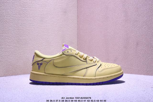 Company Grade Air Jordan 1 Low Og "High-End Custom" Kobe Snake Scale Pattern Rev