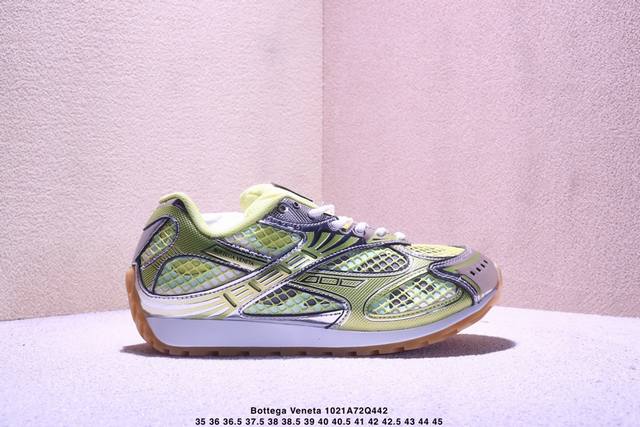 Bottega Veneta Orbit Round Toe Lace-up Running Shoes Low-top Casual Shoes for Me