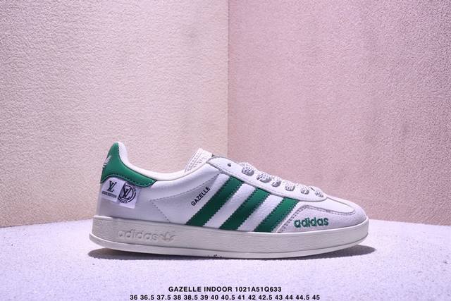 Company-grade Adidas Originals Gazelle Indoor Indoor T-toe Shoes, a Labubu colla