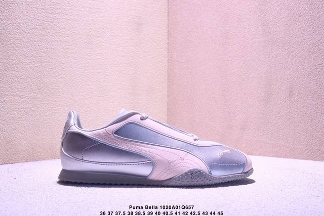 Puma Bella Ut Leather Retro Casual Running Shoes, genuine leather, with half siz