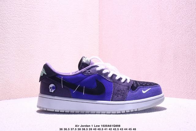 Nike Air Jordan 1 Low AJ1 Low-top Casual Sneakers, Official Colorway (Synchroniz