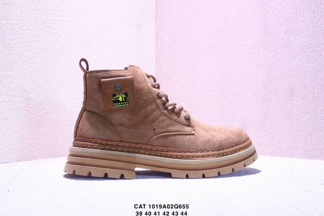 Cat Original Guangdong Factory New Bulldozer Casual Fashion Men's Leather Shoes