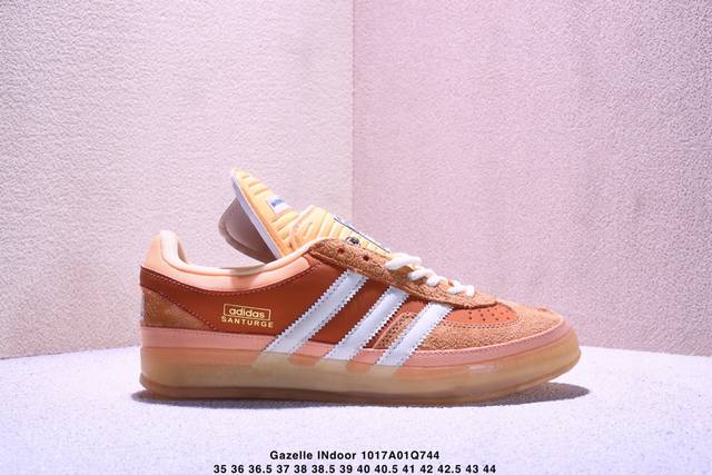 Bad Bunny Adidas Originals Gazelle Indoor Trefoil Casual Non-slip Wear-resistant